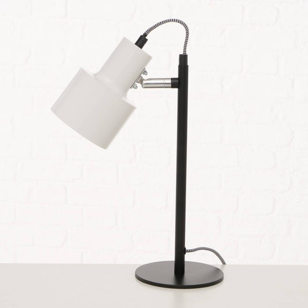 Lampa stołowa Boltze Home Riva metalowa 36 cm z regulowanym abażurem (4066076242955) - obraz 2