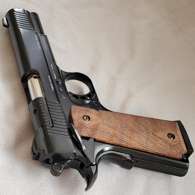 Стартовий пістолет Kuzey 911 чорний (модель Colt 1911) - зображення 2