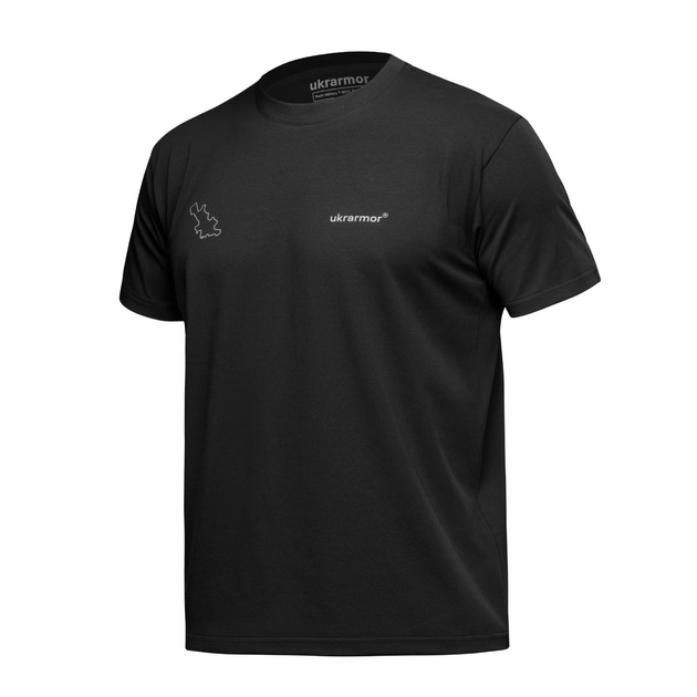 Футболка Basic Military Ukrarmor T-Shirt. Авдеевка. Топографическая карта. Черный S - изображение 1