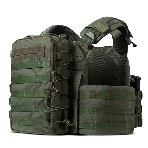 Тактический рюкзак на Ukrarmor 10 л. Крепление Molle. Cordura 1000D. Олива 30 x 20 x 8 см - изображение 2