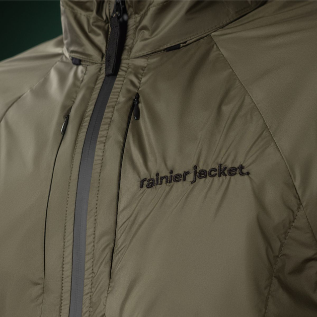 Водонепроникна куртка ветровка Ukrarmor Rainier Jacket, ranger green. Поліестер, waterproof XL - зображення 2