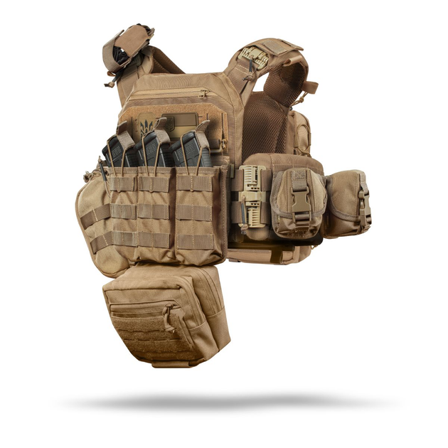 Комплект снаряжения Commando Ukrarmor Elite Tactical Assault Kit. Под 25х30 см бронеплиты. Койот - изображение 1