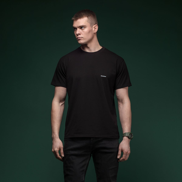 Набір футболок Basic Ukrarmor Military T-shirt. Cotton/Elastane, чорний - олива L - зображення 2