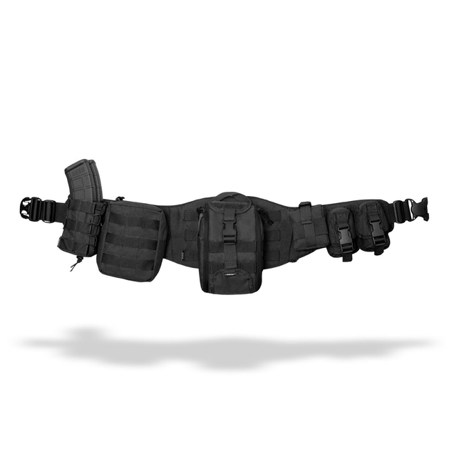 Комплект Modular Battle Ukrarmor Belt S\M без балістичного захисту. Пояс з обважуванням. Чорний S/M - зображення 1