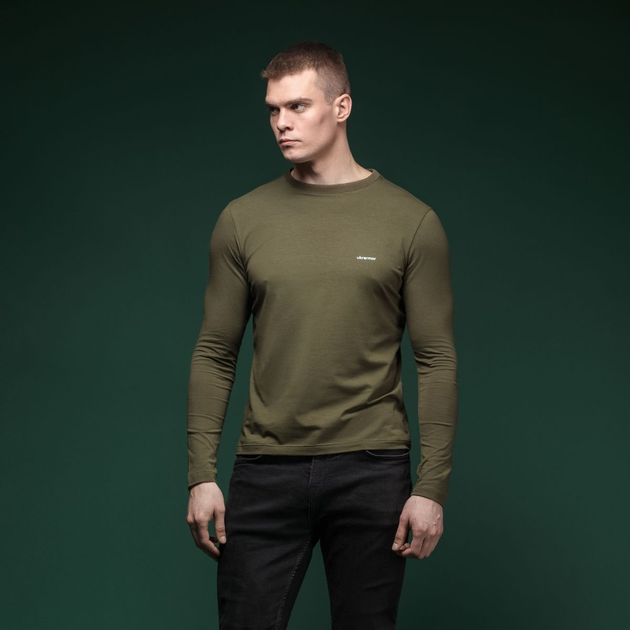 Кофта-лонгслив Ukrarmor Pulse Longsleeve. Cotton and Elastane. Олива (LSPLS-OL-M) - изображение 2