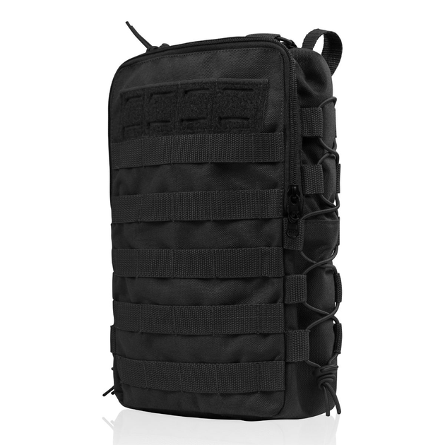 Тактичний рюкзак на Ukrarmor 10 л. Кріплення Molle. Cordura 1000D. Чорний 30 х 20 х 8 см - зображення 1