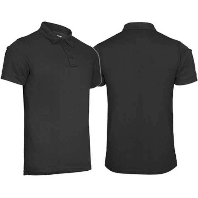 Футболка поло термоактивная MIL-TEC Tactical Polo Quickdry Черная M - изображение 1