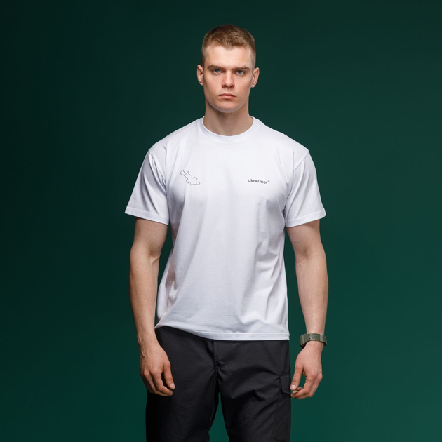 Футболка Basic Military Ukrarmor T-Shirt. Авдіївка. Топографічні карти. Білий M - зображення 2