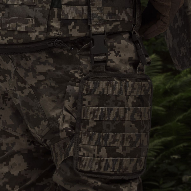 Платформа на стегно Ukrarmor (S/M). Cordura 500D. Кріплення Molle. Піксель (мм-14) - зображення 2