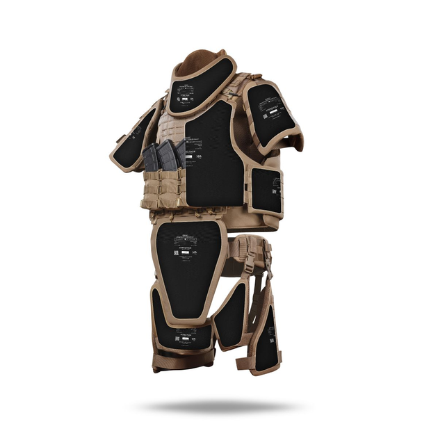 Бронекостюм ATAS (Advanced Ukrarmor Tactical Armor Suit) Level II. Клас захисту – 2. Койот. S/M - зображення 2