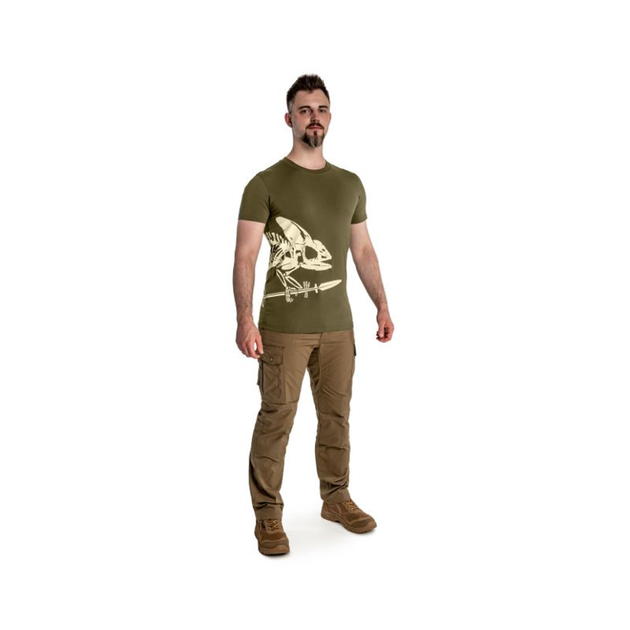 Футболка Helikon-Tex (Full Body Skeleton) - Olive Green, размер XXL XXL - изображение 2