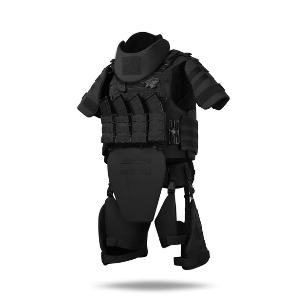 Бронекостюм ATAS (Advanced Ukrarmor Tactical Armor Suit) Level I. Клас захисту – 1. Чорний. L/XL - зображення 1