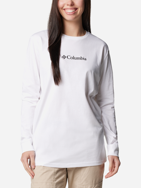 Акція на Лонгслів довгий жіночий Columbia North Cascades LS Tee 2013481105 L Білий від Rozetka