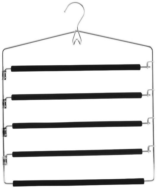 Uchwyt na spodnie i ubrania Zeller 5 wieszaków (4003368171357) - obraz 1