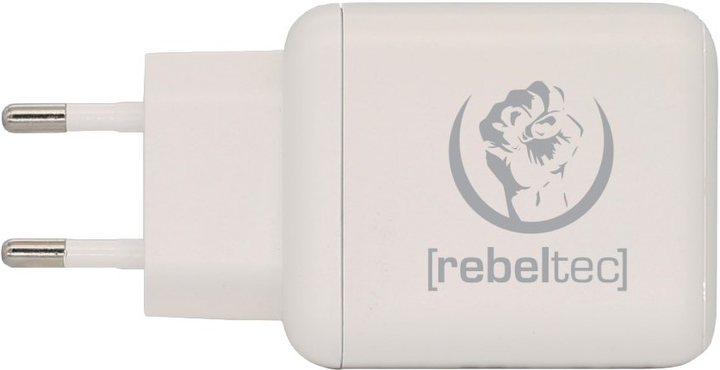 Мережевий зарядний пристрій Rebeltec H200 Turbo USB + type-C 20 W (RBLAKT00016) - зображення 2