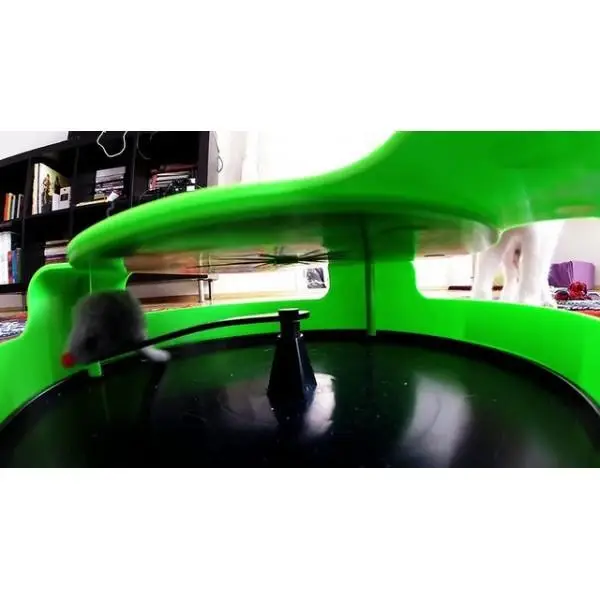 Когтеточка для кота интерактивная игрушка "Поймай мышку" 25x25x6 см - Фото 3 Когтеточка для кота интерактивная игрушка "Поймай мышку" 25x25x6 см - изображение 3
