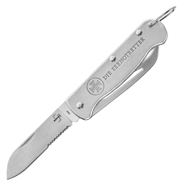 Ніж складаний Boker Plus Seenotretter 01 (довжина 195 мм, лезо 85 мм), сірий - изображение 1