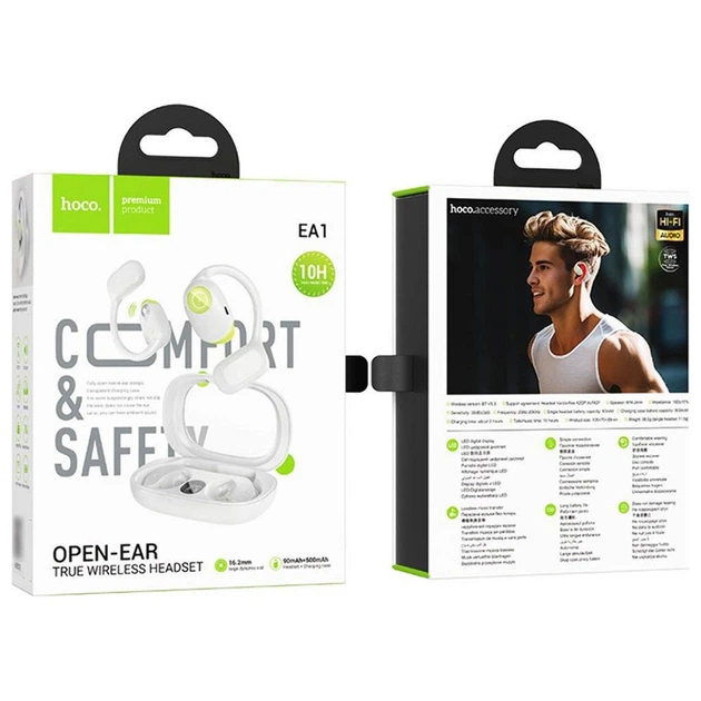Навушники Hoco EA1 Spectrum true wireless BT headset gray - Фото 2 Навушники Hoco EA1 Spectrum true wireless BT headset gray - зображення 2