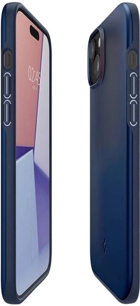 Etui Spigen Thin Fit do iPhone 15 Plus Blue (8809896749794) - obraz 5
