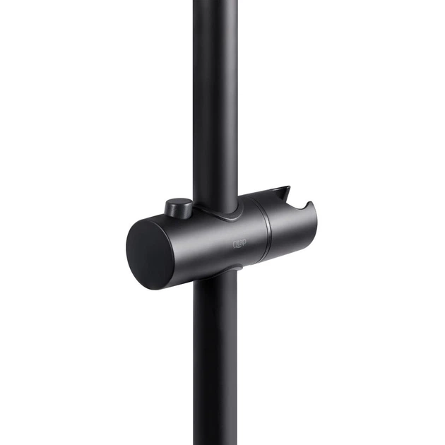 Душевая стойка универсальная Qtap Lepit QTLEP82103OB 650мм прямоугольная черная матовая (SD00047525) - изображение 2