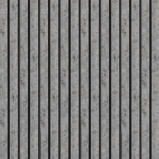Декоративная PS рейка (пластиковая вагонка) 3Д настенная панель "IndustrialSteel" 2900*120*12 мм для стен и декора Серый - изображение 3