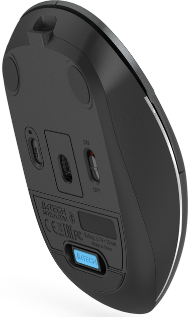 Мышь A4Tech Air2 FB26CS Wireless/Bluetooth Smoky Grey (4711421999090) - изображение 3