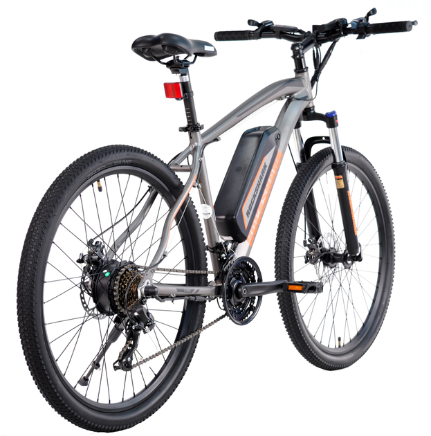Електровелосипед ROCKSHARK 27.5" MTB AL ROCK003 Сіро-жовтогарячий (4037E-1) - зображення 2