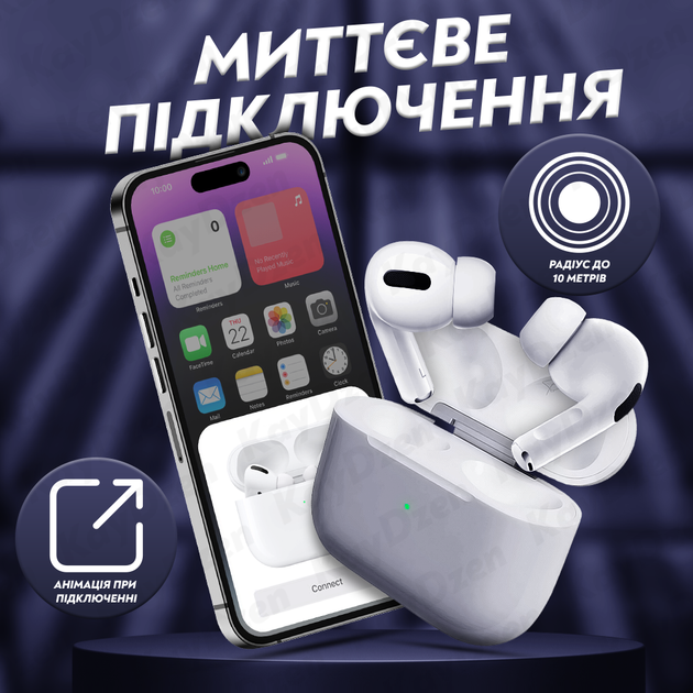 Беспроводные наушники AirPro airprods PRO 2 с шумоподавлением и