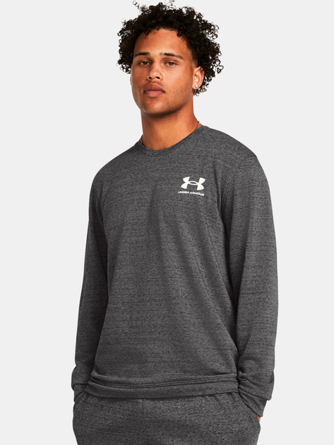 Акція на Світшот чоловічий Under Armour Ua Rival Terry Lc Crew 1370404-025 M Сірий від Rozetka