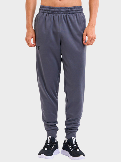 Акція на Спортивні штани чоловічі утеплені Under Armour Ua Armour Fleece Joggers 1373362-025 S Сірі від Rozetka