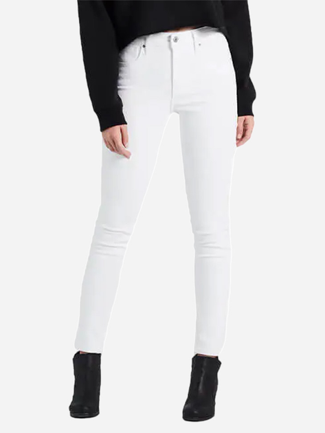 Jeansy skinny damskie Levi's 721 High Rise Skinny 18882-0058 26-32 Białe (5415313834405) - obraz 1