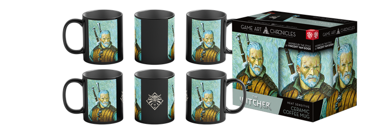 Kubek z aplikacją termoaktywną GOOD LOOT Game Art Chronicles The Witcher Geralt & Vincent van Gogh (5908305247661) - obraz 4