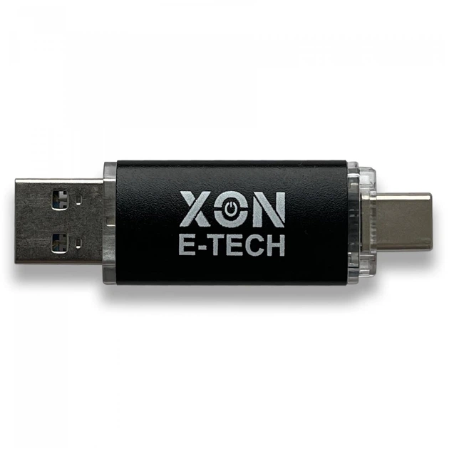 Флеш-накопитель XON FlashDrive DuoConnect 128GB (USB 3.0 + USB Type-C) Черный (FX3DX128MB 7577) - изображение 2