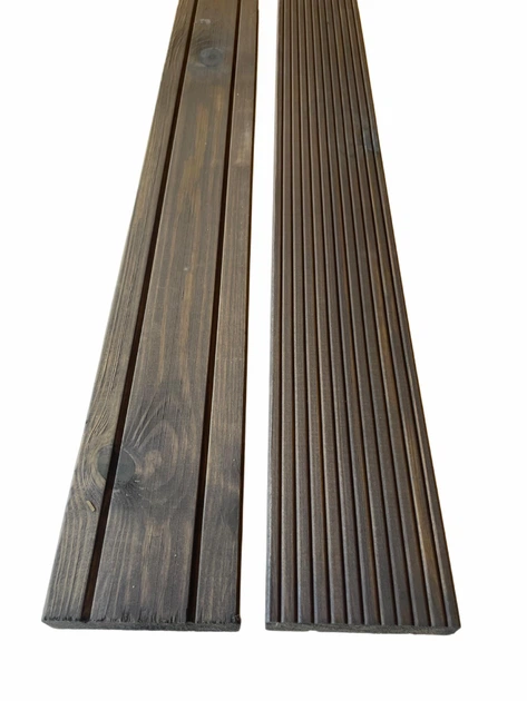 Доска террасная импрегнированная из сосны Timber Protect 30х120х2000 мм Графитовый - изображение 7
