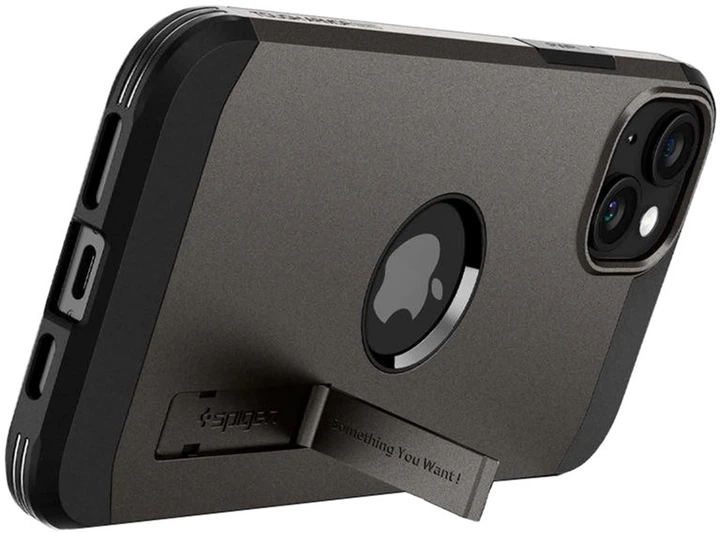 Etui Spigen Tough Armor do iPhone 15 Plus z MagSafe Gun Metal (8809896750073) - obraz 3
