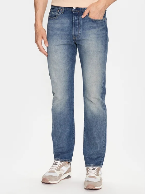 Jeansy regular fit męskie Levi's 501 Original 00501-3412 38-32 Granatowe (5401128028887) - obraz 1