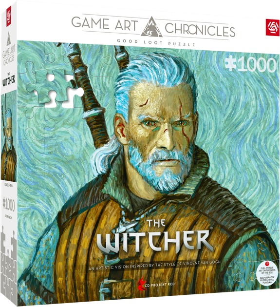 Puzzle GOOD LOOT Game Art Chronicles The Witcher Geralt & Vincent van Gogh 1000 elementów (5908305247548) - obraz 1