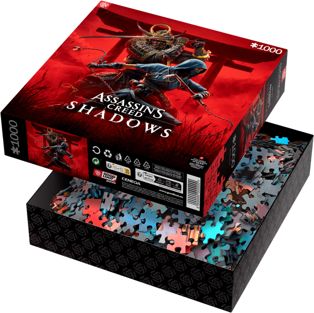 Пазл GOOD LOOT Gaming Assassin's Creed Shadows Naoe & Yasuke 1000 елементів (5908305247913) - зображення 3