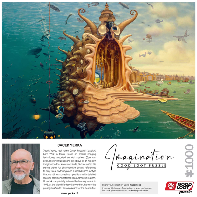 Пазл GOOD LOOT Imagination Jacek Yerka Port / Harbor 1000 елементів (5908305249351) - зображення 5