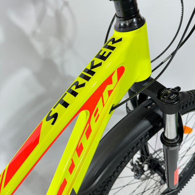 Велосипед Titan 26" Stricker 2024 Рама-14" neon yellow-orange - Фото 5 Велосипед Titan 26" Stricker 2024 Рама-14" neon yellow-orange - изображение 5