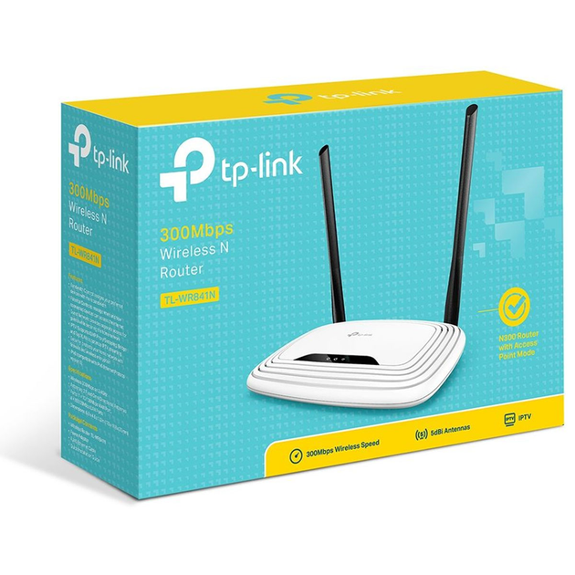 Wi-Fi Роутер TP-LINK TL-WR841N (1*Wan, 4*Lan, WiFi 802.11n, 2 антени) (TL-WR841N) - зображення 4