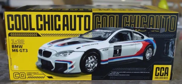 Игрушечная автомодель "СOOL СHIC AUTO" BMW M6 GT3, Белая - изображение 8