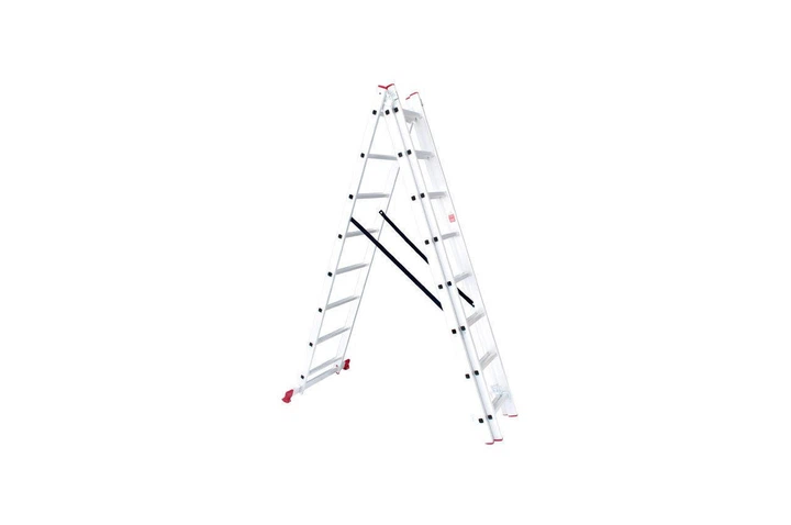 Драбина 3-х розкладна Intertool LT-0308 5087 мм х 3x8 ступенів - Фото 1 Драбина 3-х розкладна Intertool LT-0308 5087 мм х 3x8 ступенів - зображення 1