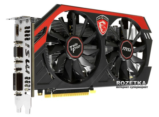 Видеокарта MSI PCI-Ex GeForce GTX 750 Ti TF 2048MB GDDR5 (128bit