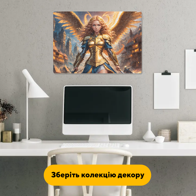 Пазл дерев'яний Аніме Феєричні Крила, А5, Дерев'яна коробка 35 елементів - изображение 6