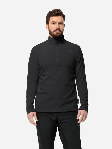 Bluza męska nierozpinana streetwear Jack Wolfskin Taunus Hz M 1709522_6000 XL Czarna (4064993552744) - obraz 1