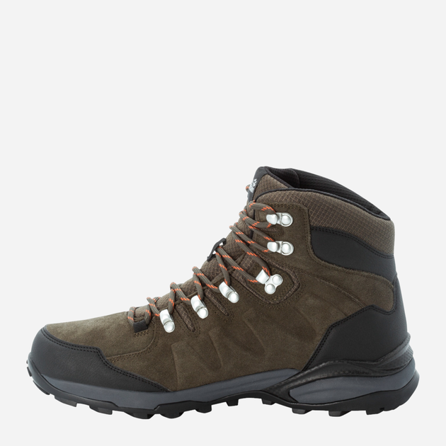 Чоловічі черевики для трекінгу з мембраною Jack Wolfskin Refugio Texapore Mid M 4049841_4287 43 Хакі (4060477907505) - зображення 3