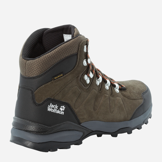 Buty trekkingowe męskie Jack Wolfskin Refugio Texapore Mid M 4049841_4287 44.5 Khaki (4060477907529) - obraz 4