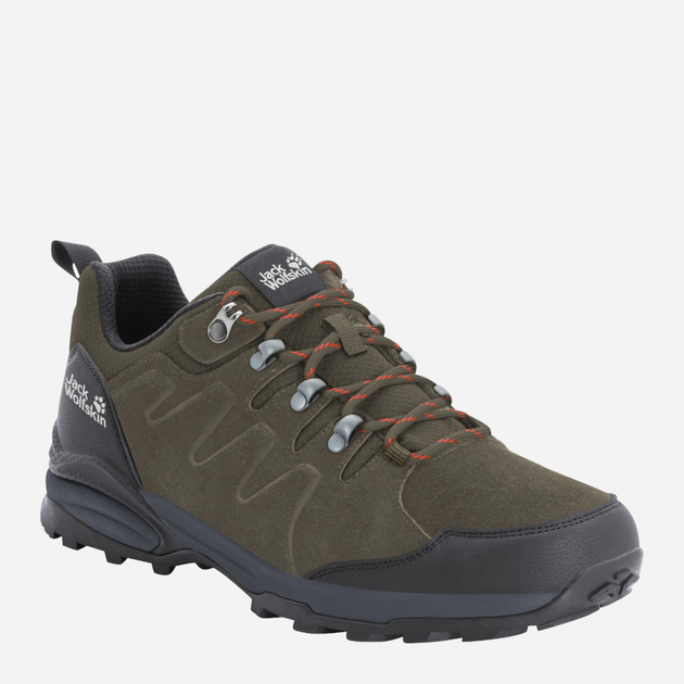 Чоловічі кросівки для треккінгу з мембраною Jack Wolfskin Refugio Texapore Low M 4049851_4287 45.5 Хакі (4060477908144) - зображення 2