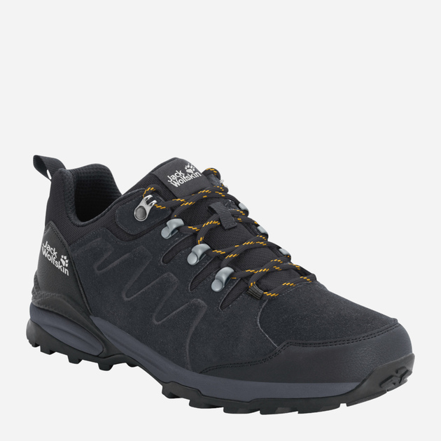 Buty sportowe trekkingowe męskie z membraną Jack Wolfskin Refugio Texapore Low M 4049851_6357 42.5 Ciemnoszare (4060477908540) - obraz 2